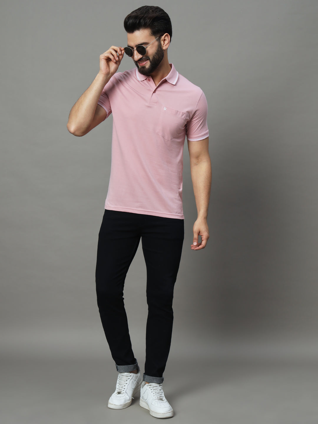 Men Printed Polo