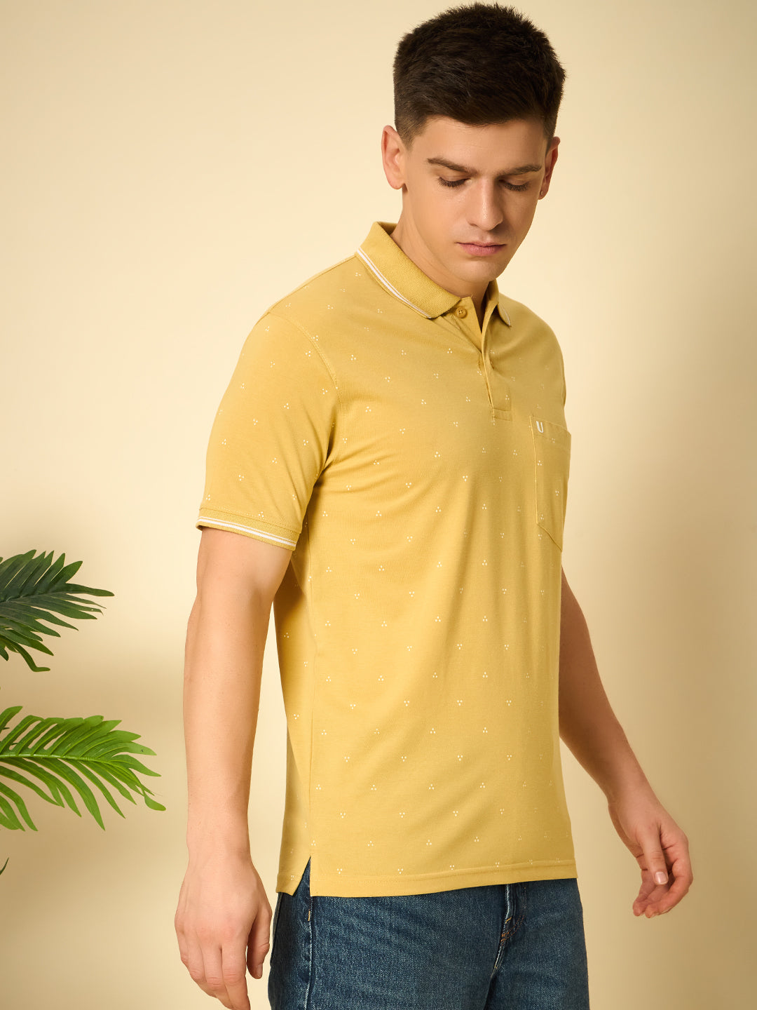 Men Printed Polo