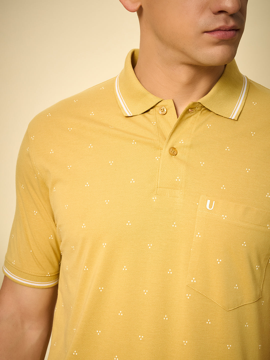 Men Printed Polo