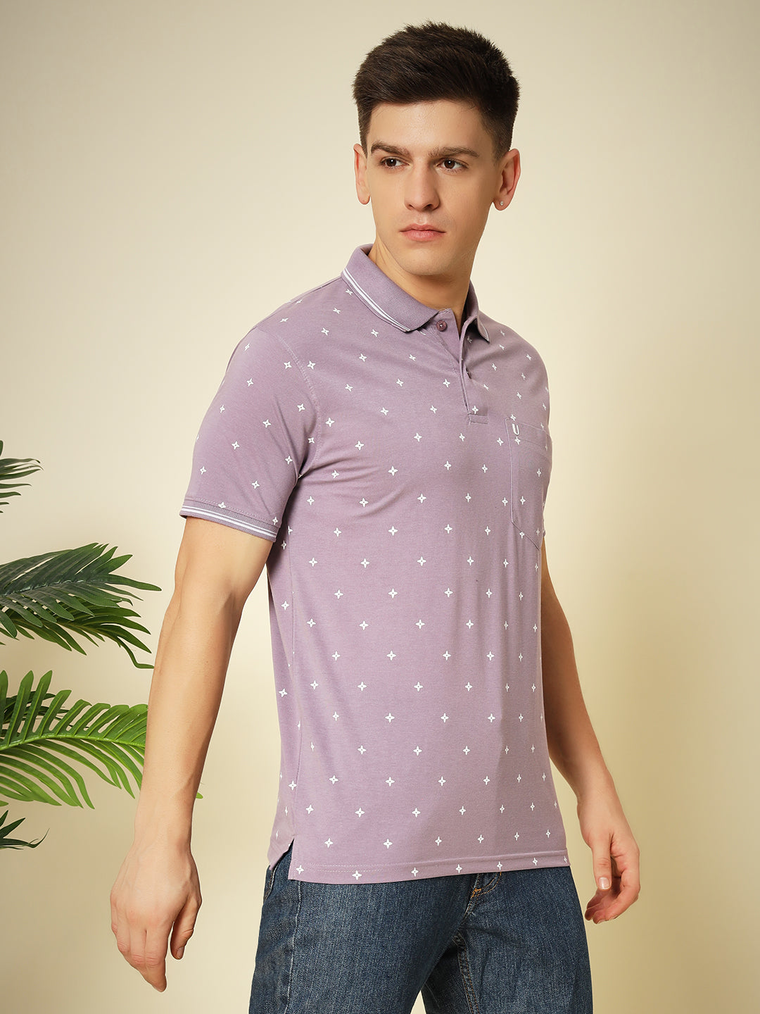 Men Printed Polo