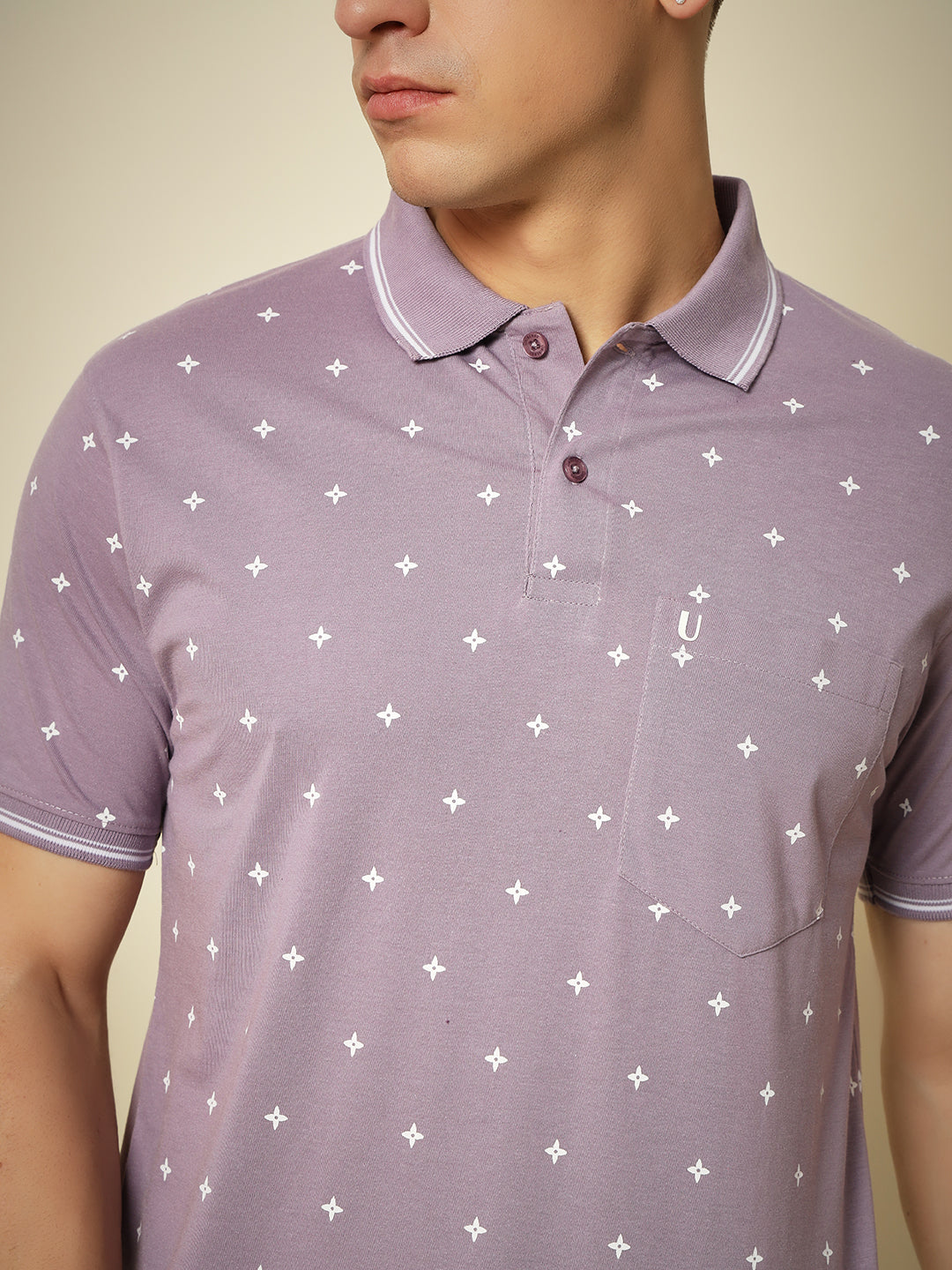 Men Printed Polo