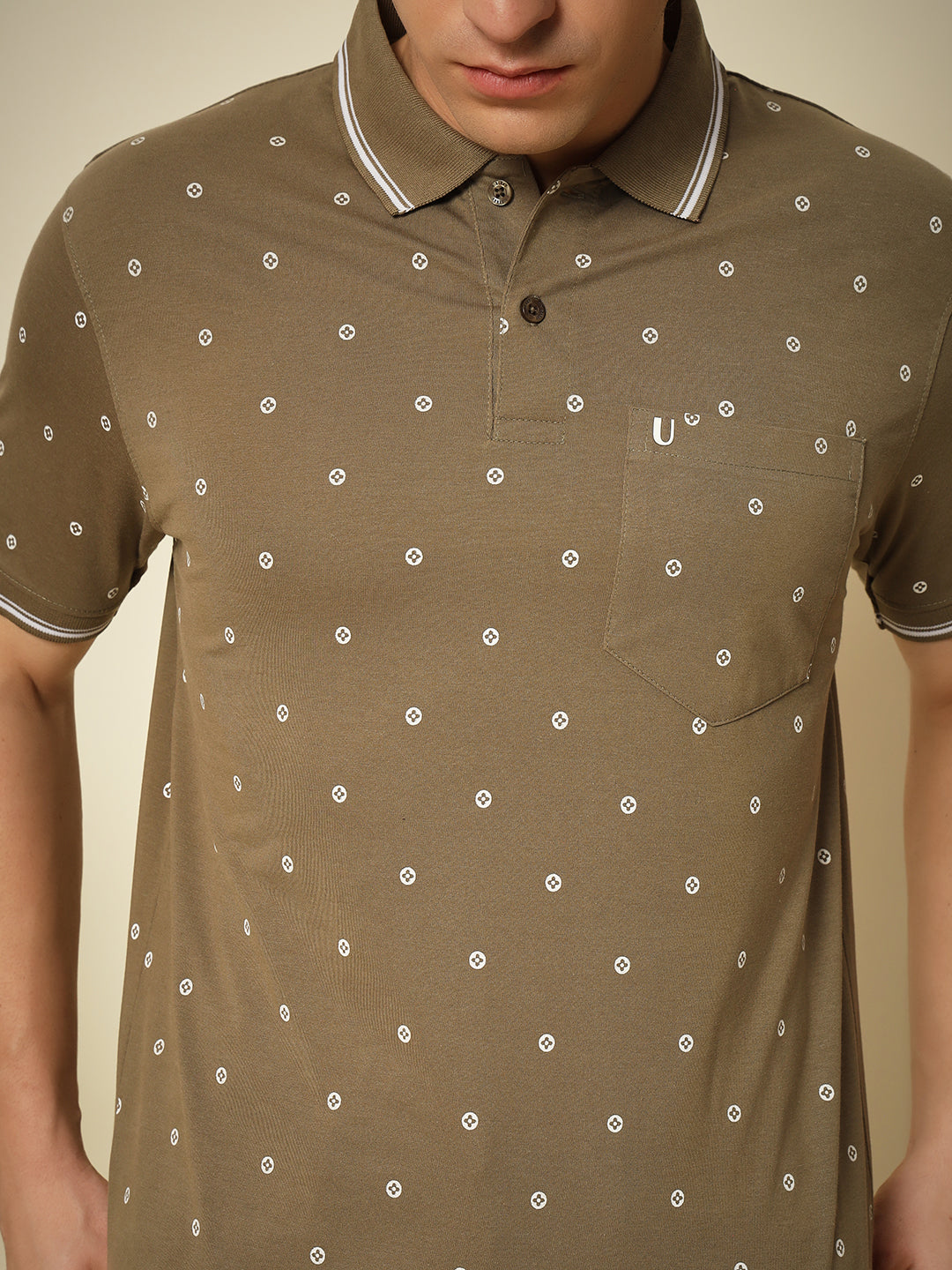 Men Printed Polo