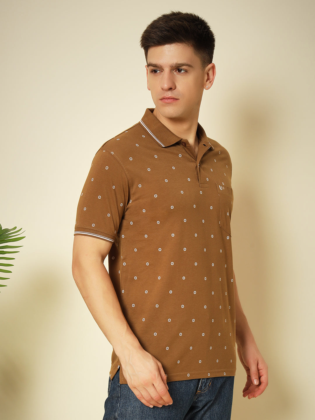 Men Printed Polo
