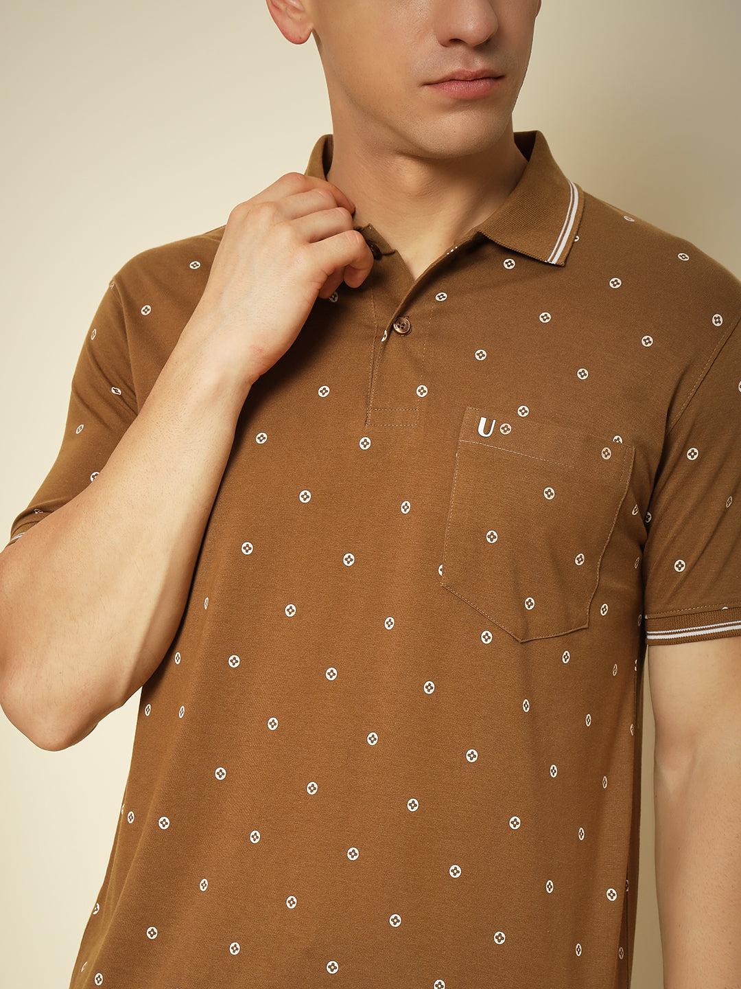Men Printed Polo