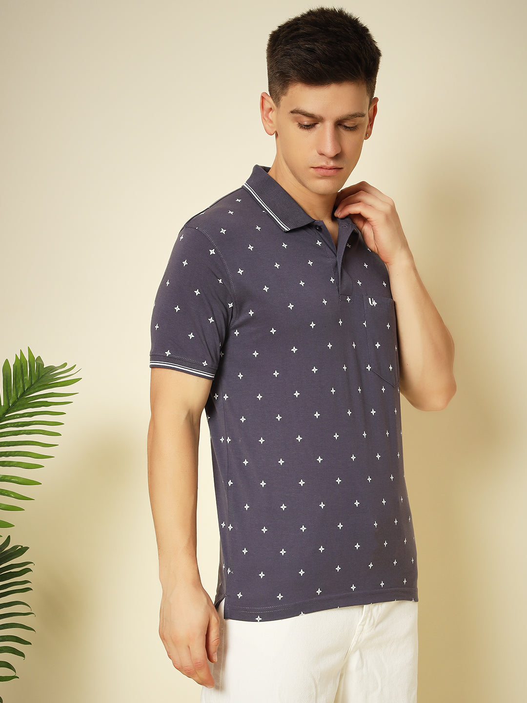 Men Printed Polo