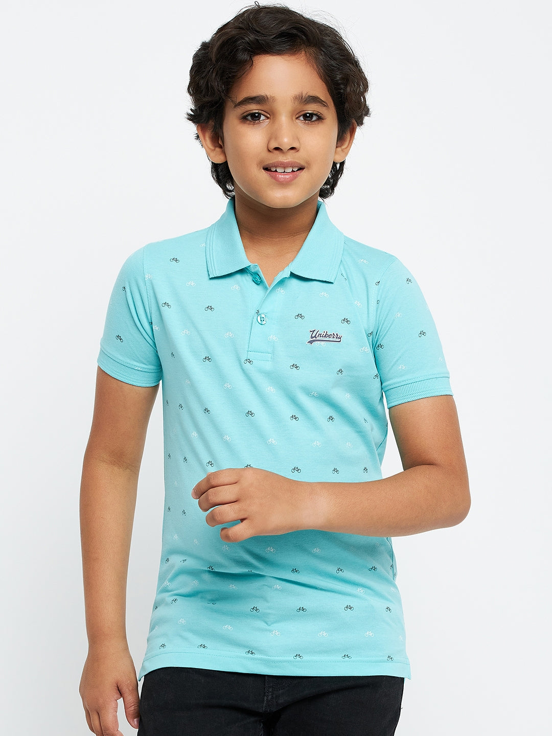 Junior Printed Polo T-Shirt