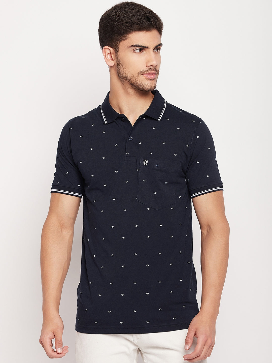 Men Printed Polo