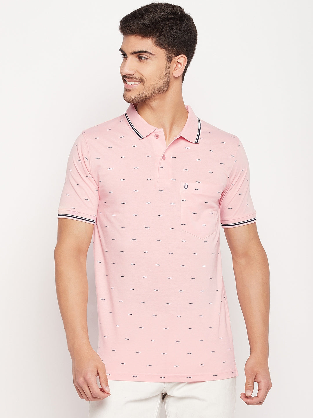 Men Printed Polo