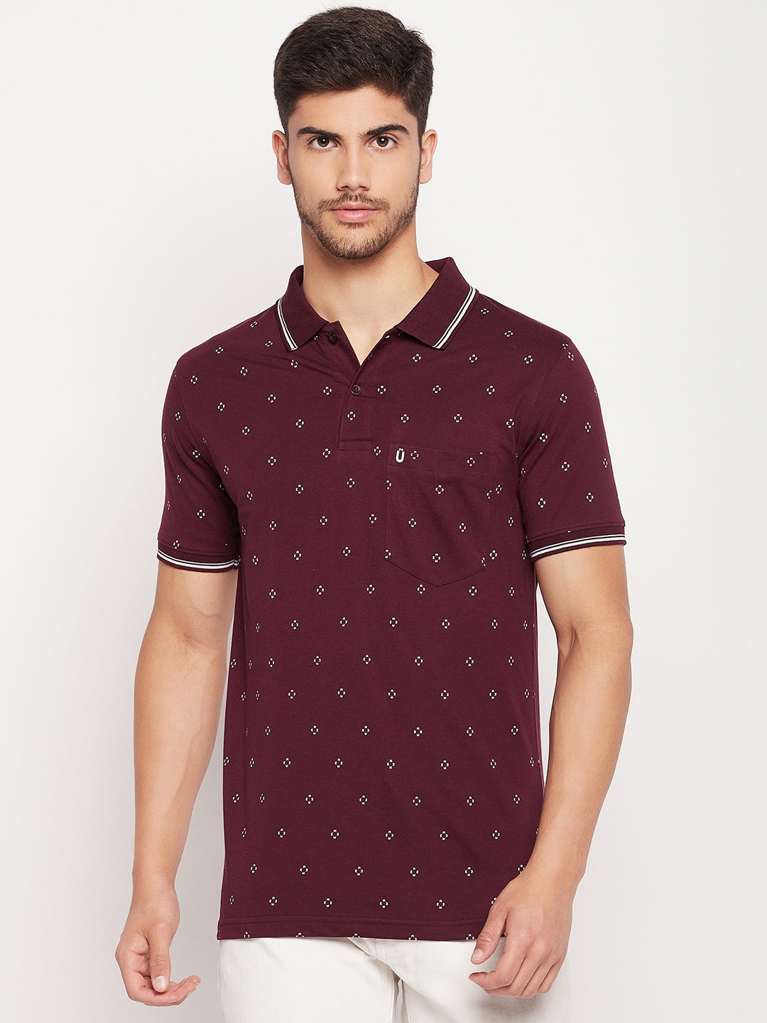 Men Printed Polo