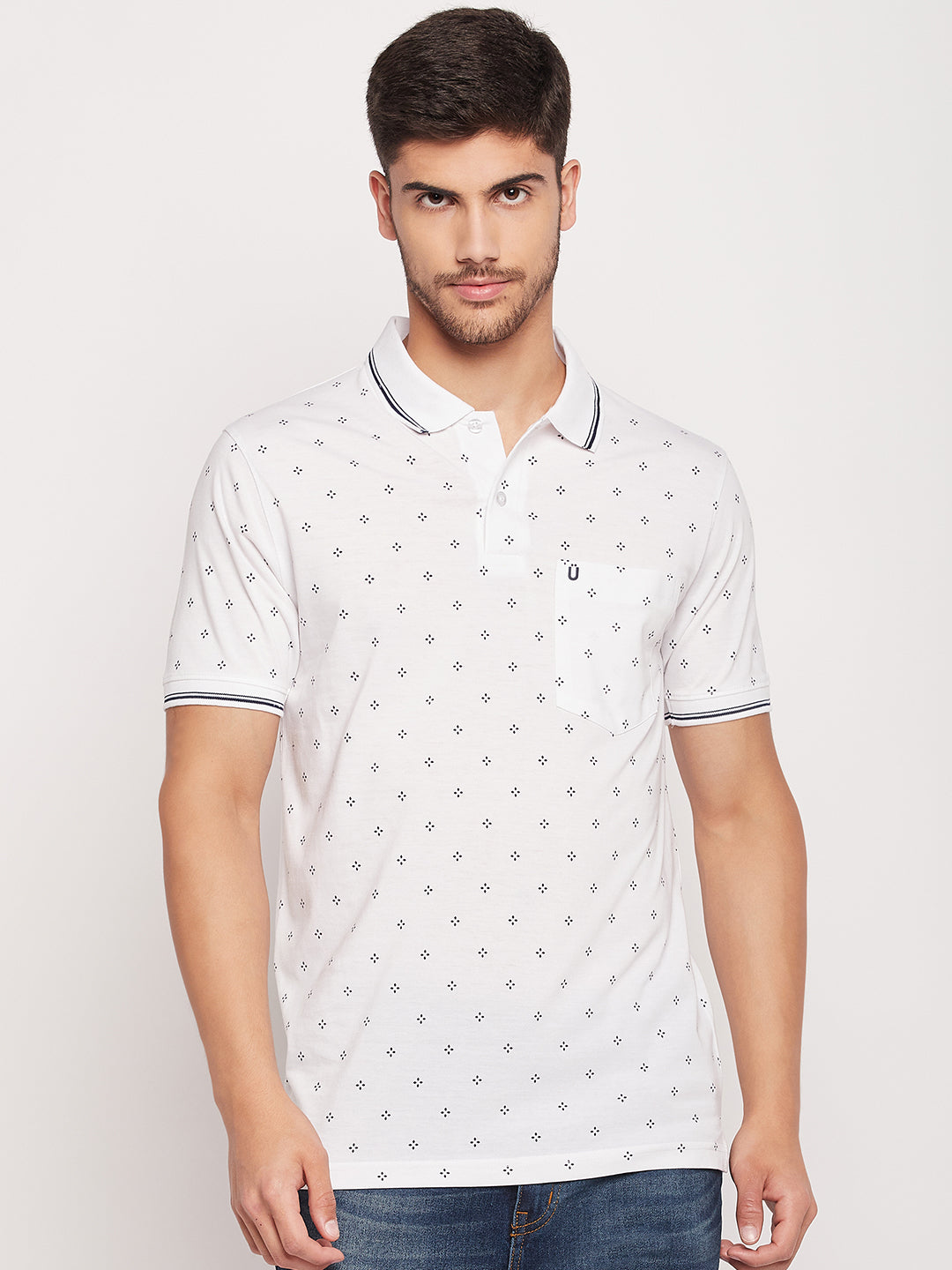 Men Printed Polo