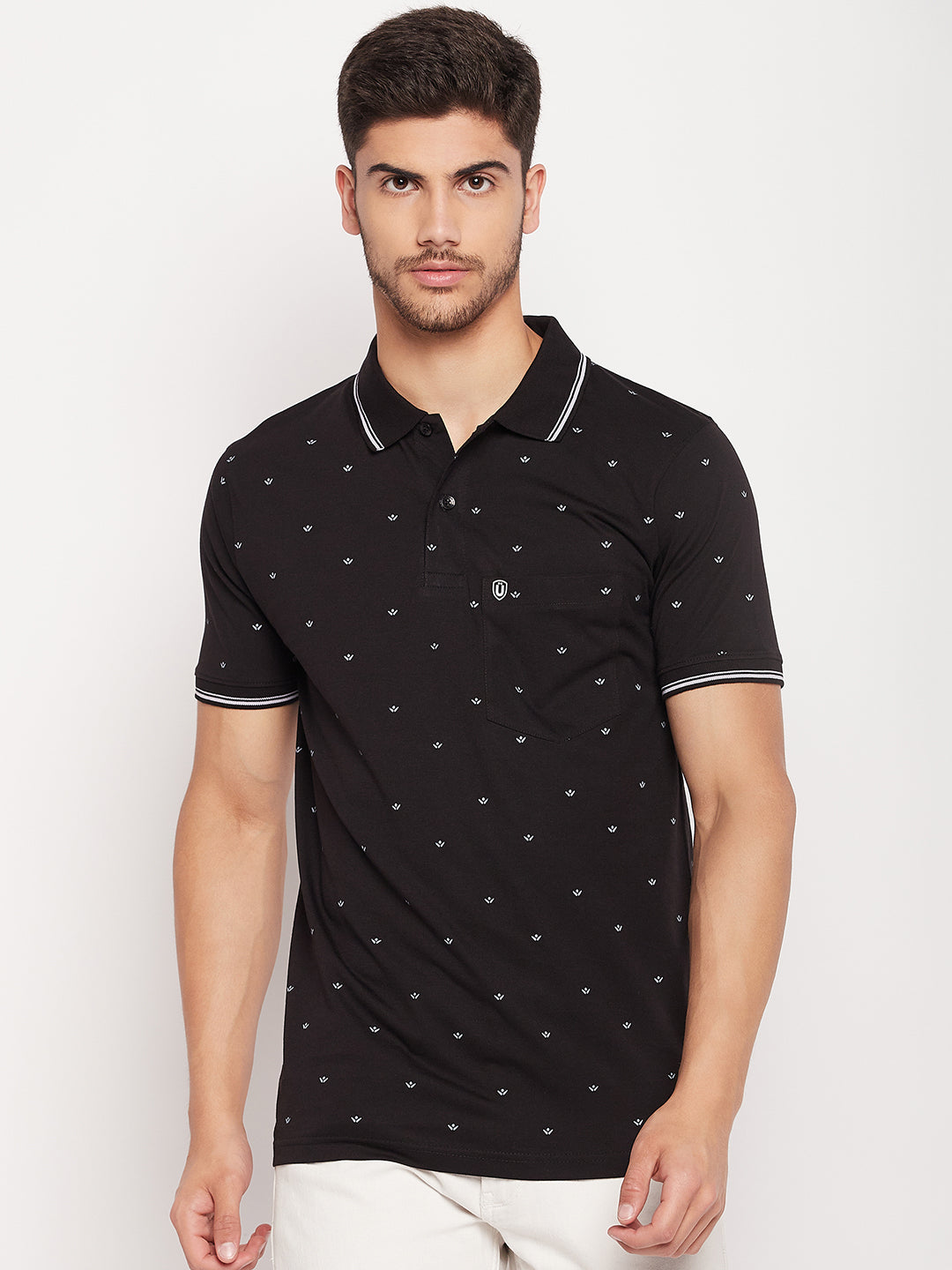 Men Printed Polo