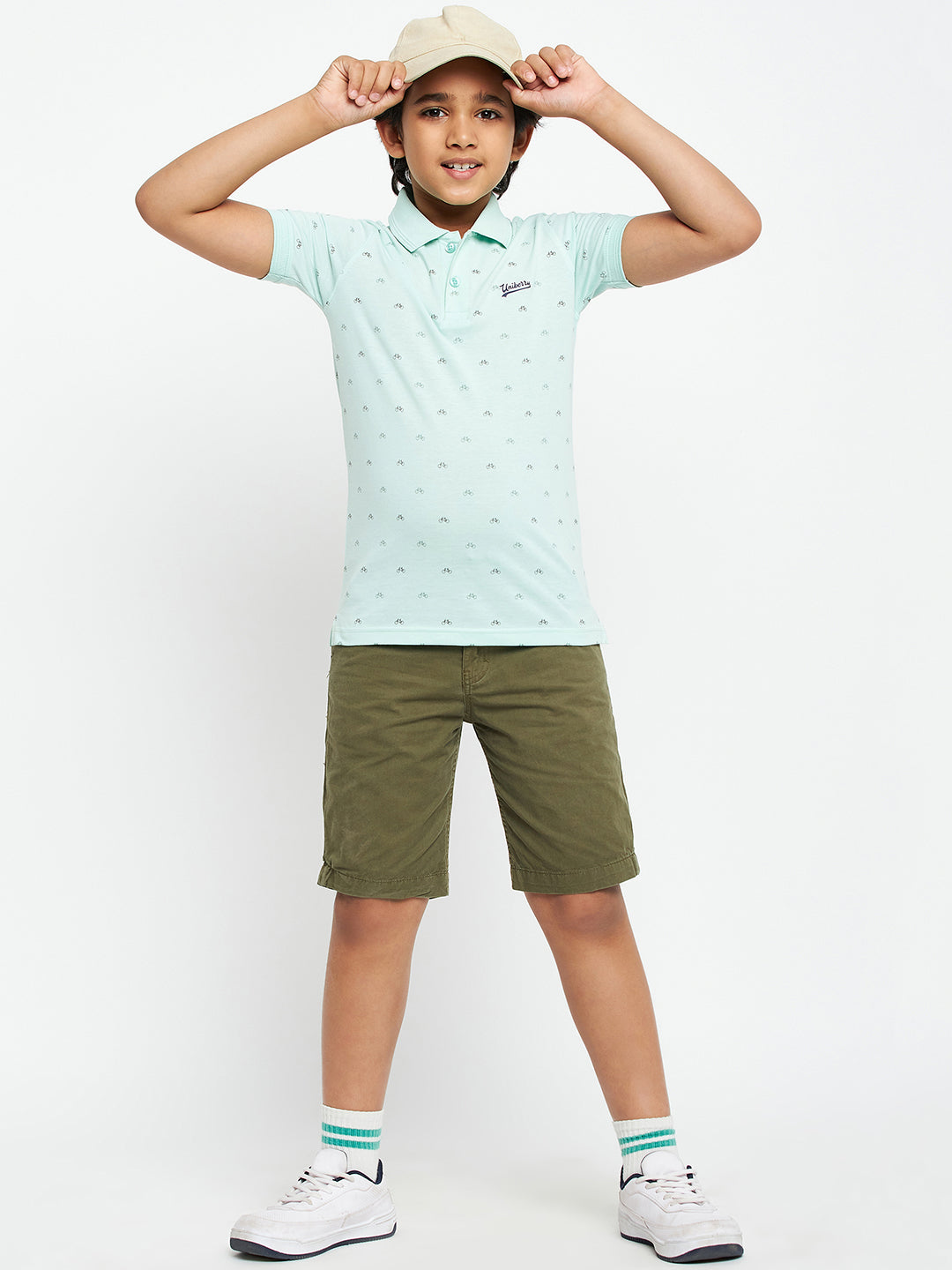 Junior Printed Polo T-Shirt