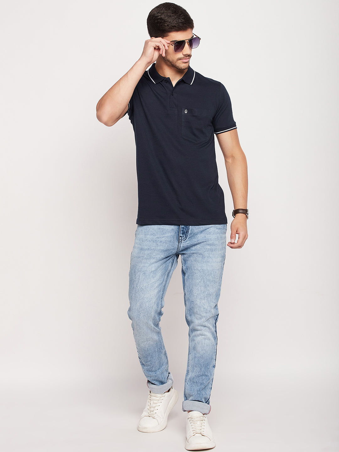 Men Premium Solid Polo