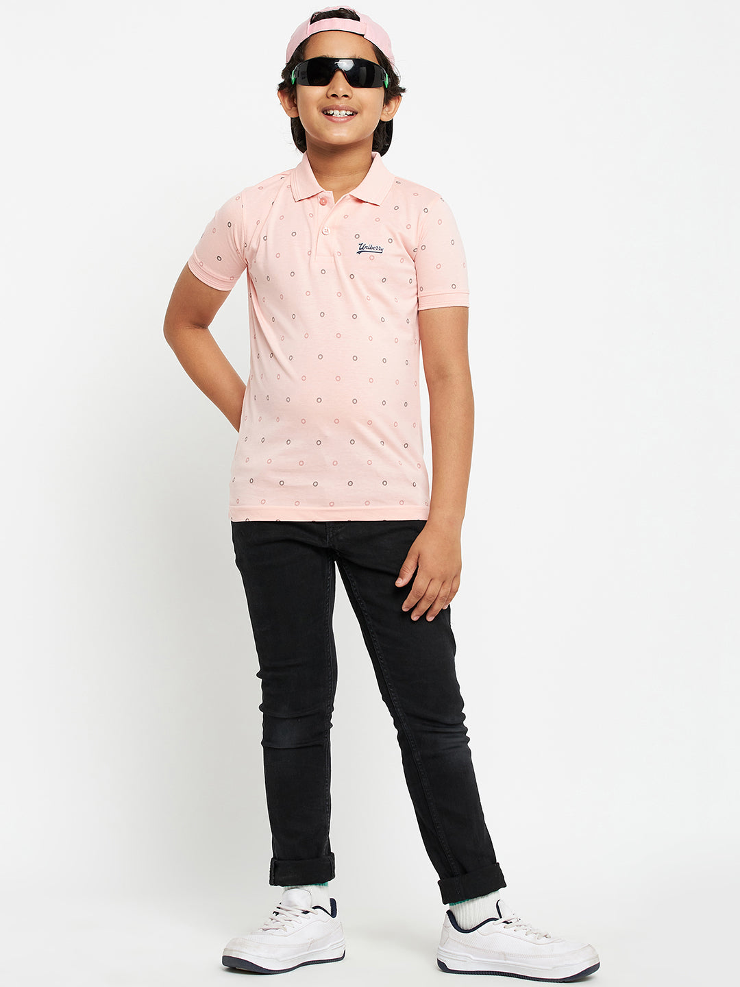 Junior Printed Polo T-Shirt