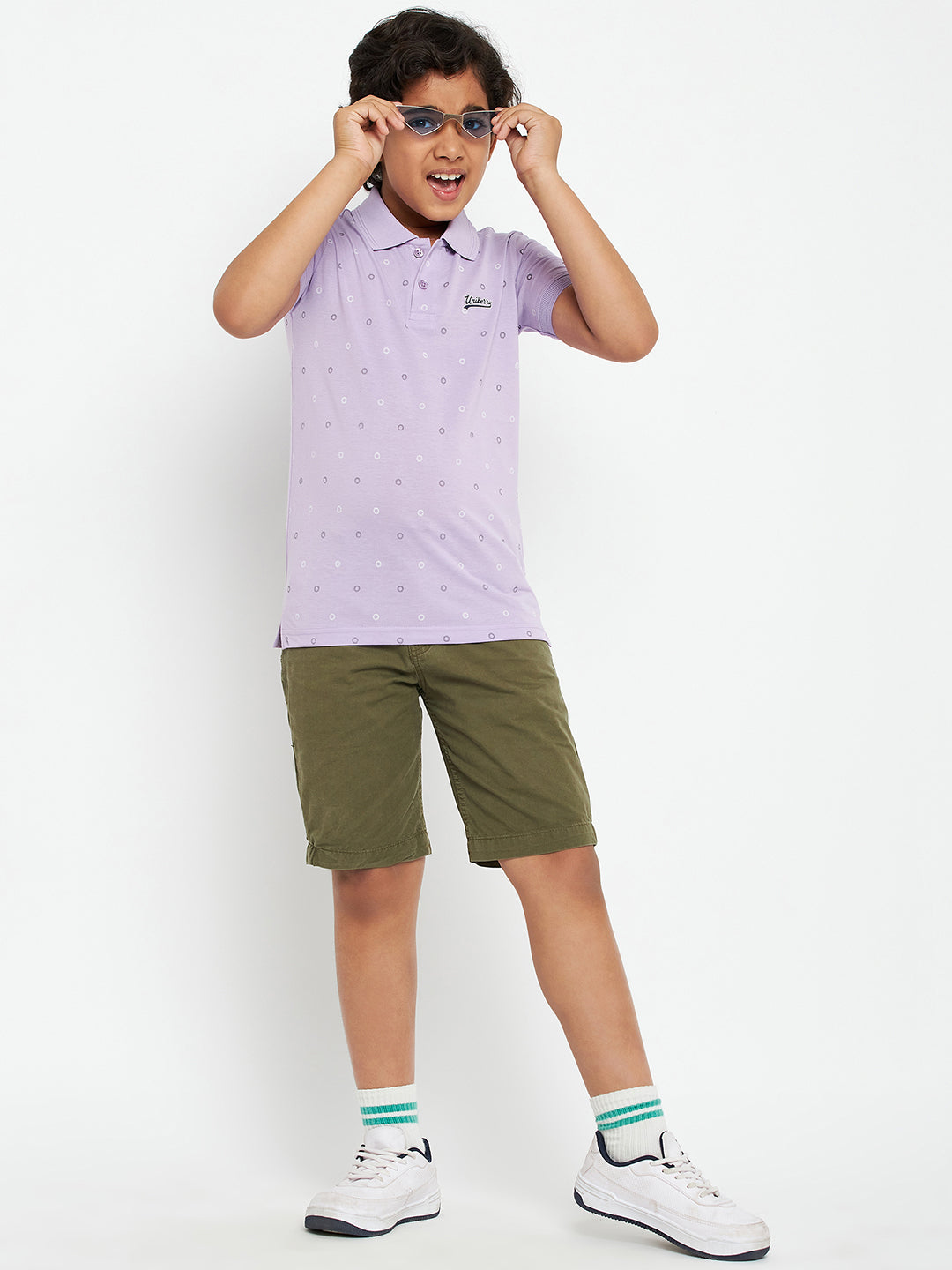 Junior Printed Polo T-Shirt