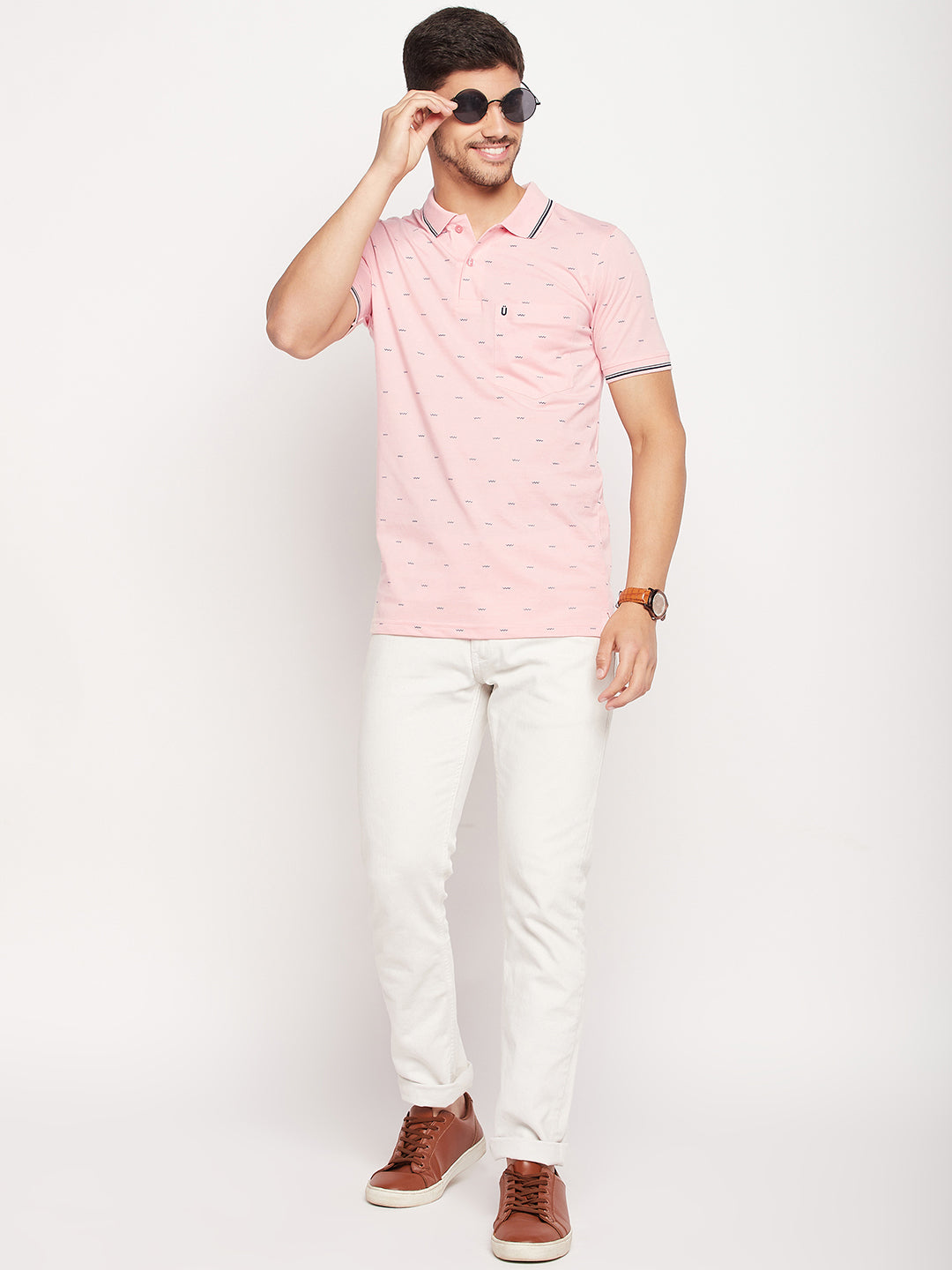 Men Printed Polo