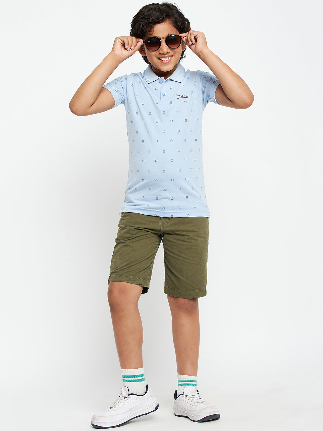 Junior Printed Polo T-Shirt