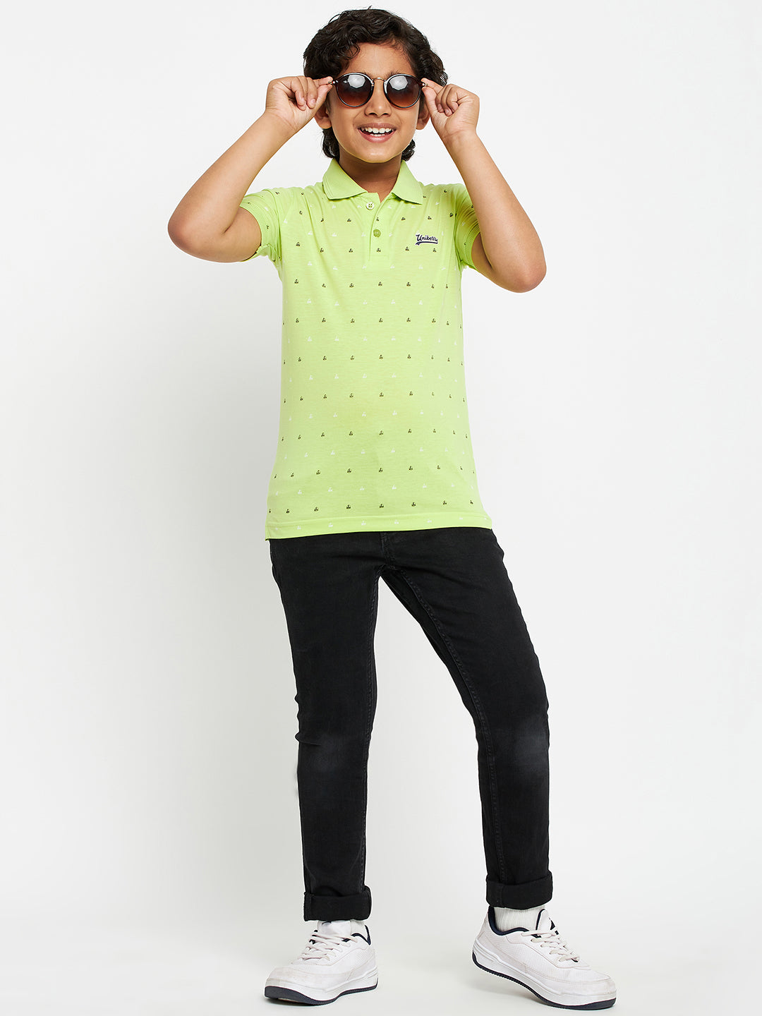 Junior Printed Polo T-Shirt