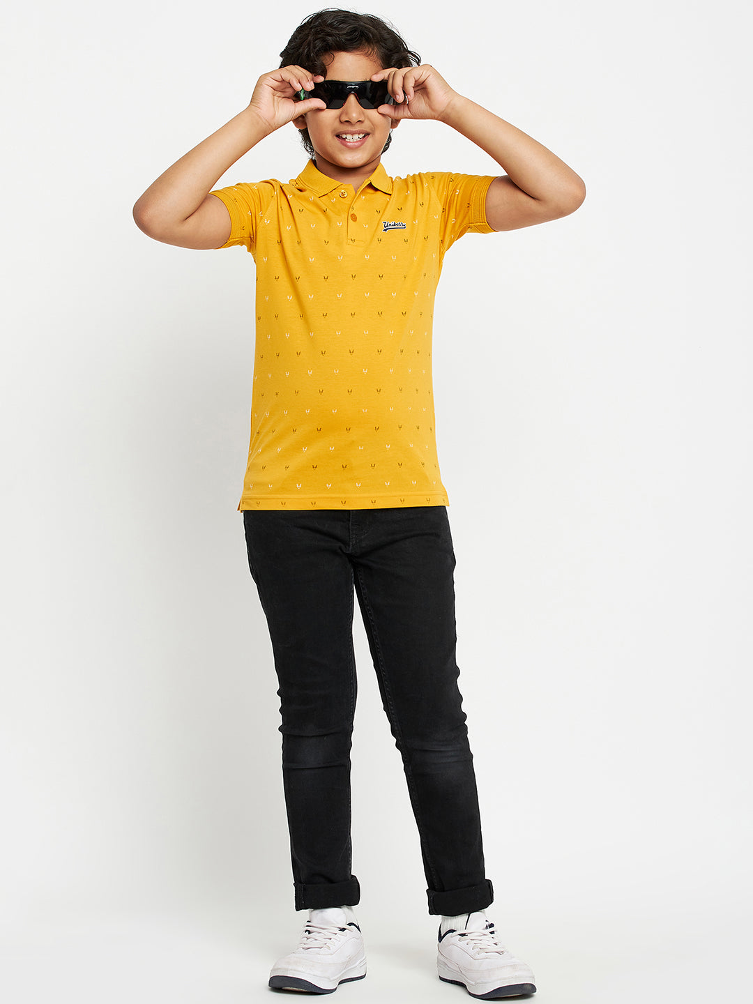 Junior Printed Polo T-Shirt