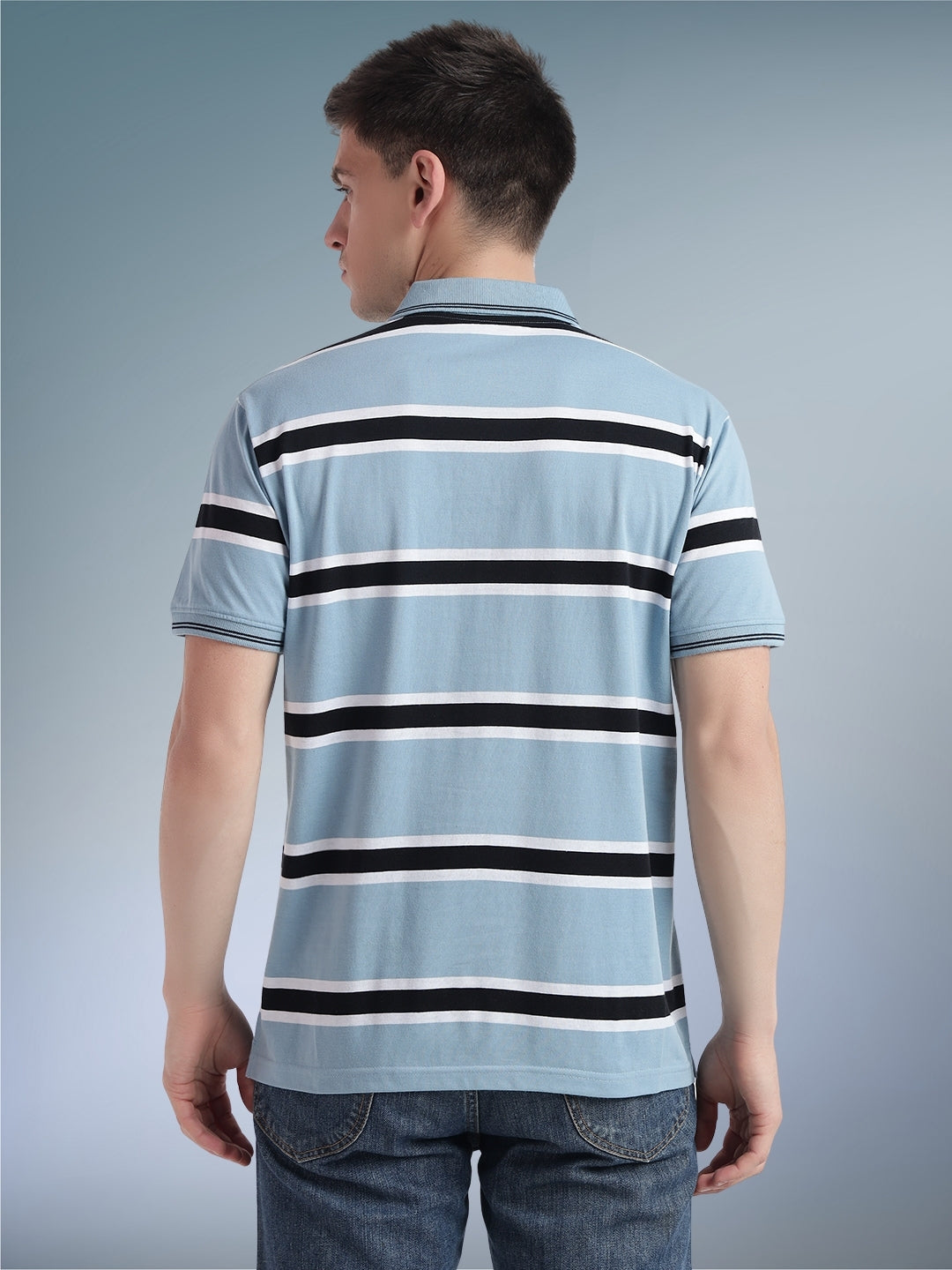 Men Striper Polo