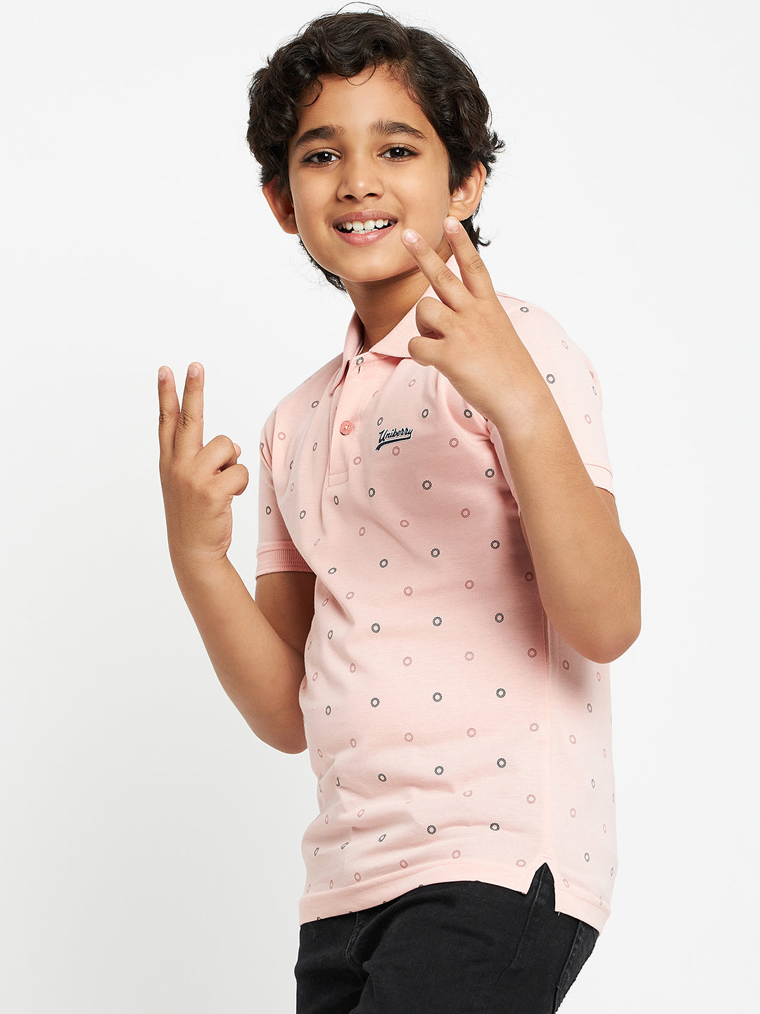 Junior Printed Polo T-Shirt