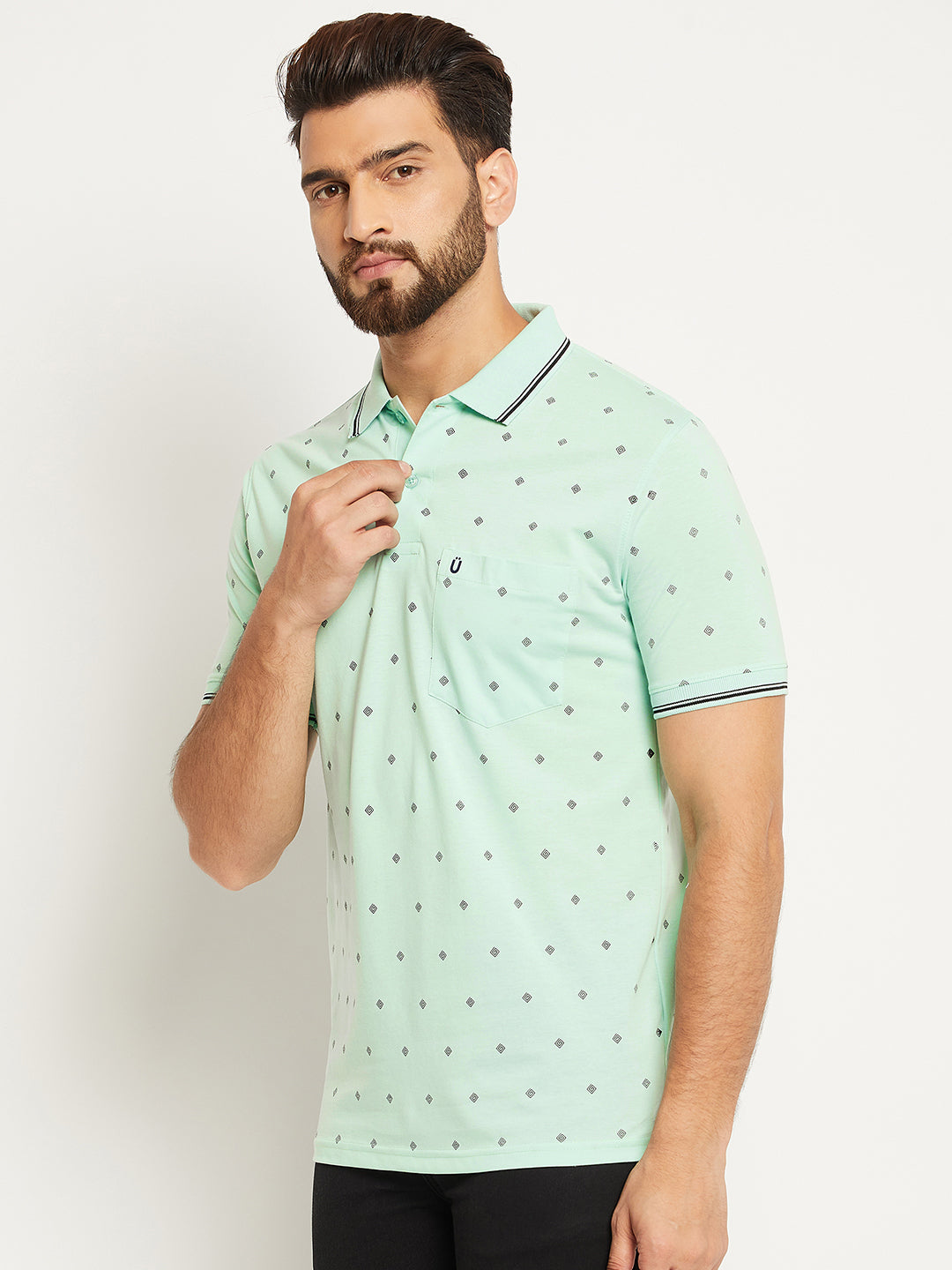 Men Printed Polo