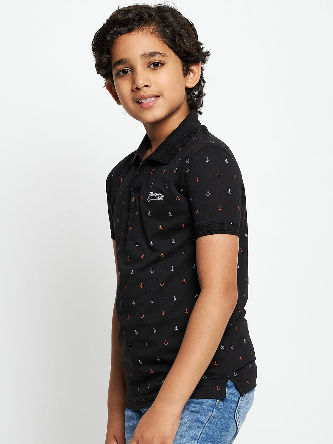 Junior Printed Polo T-Shirt