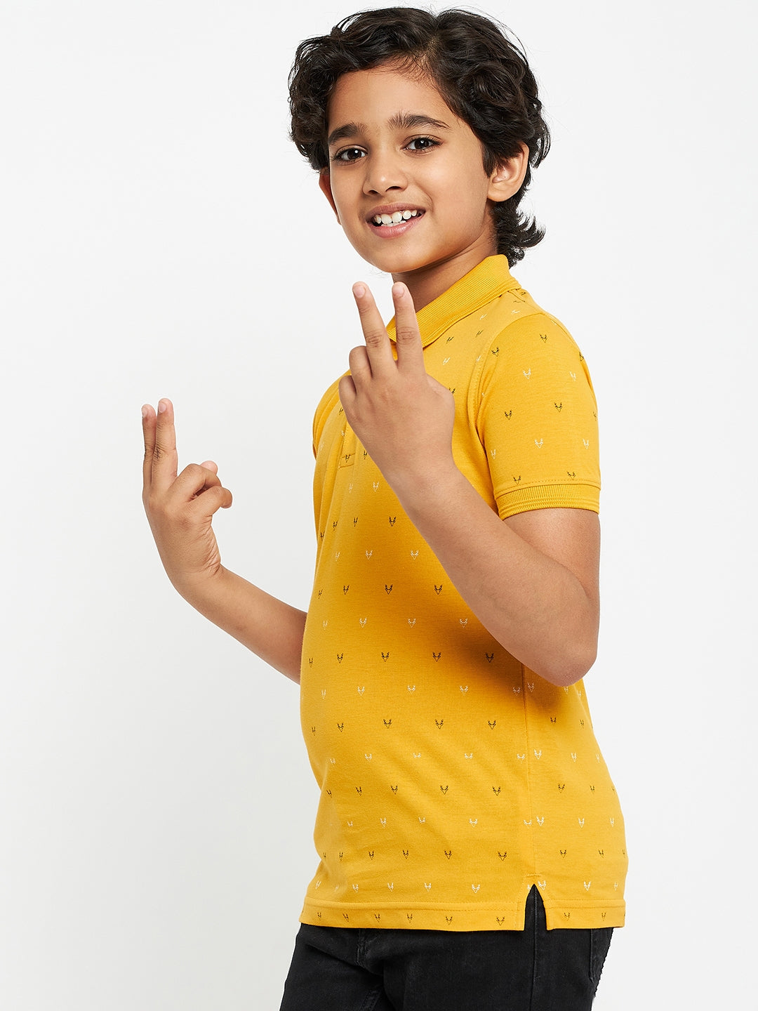 Junior Printed Polo T-Shirt
