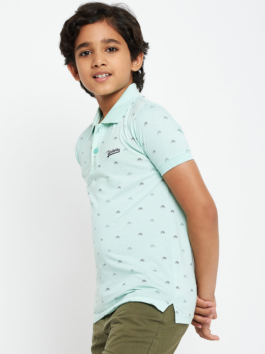 Junior Printed Polo T-Shirt