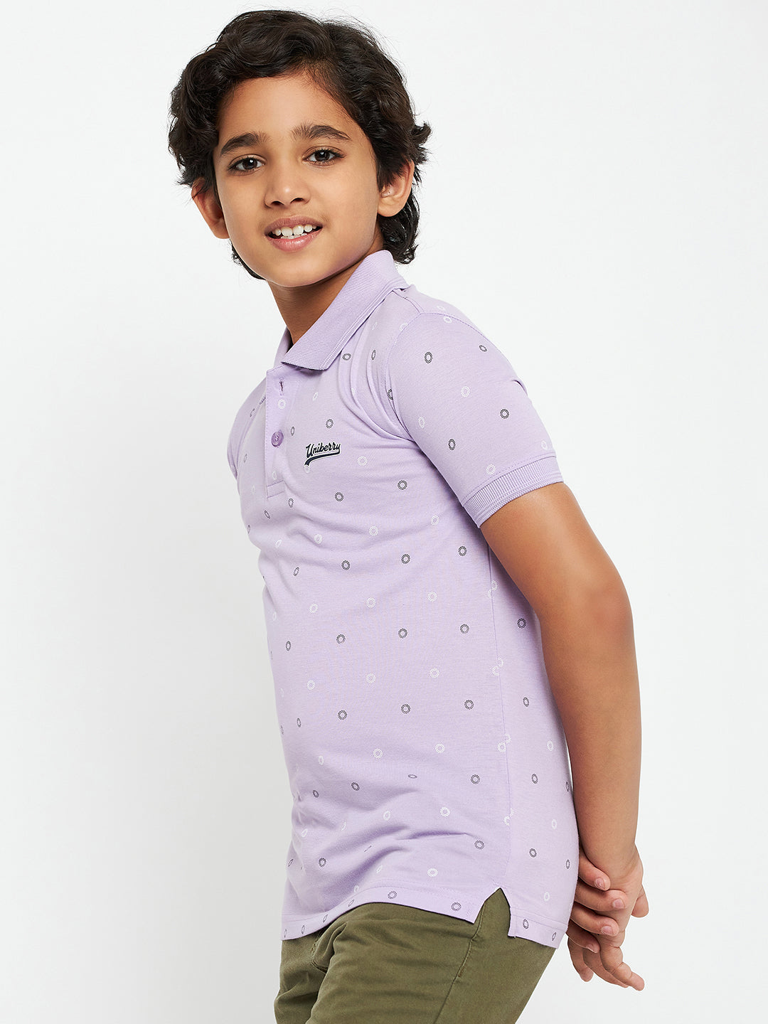 Junior Printed Polo T-Shirt