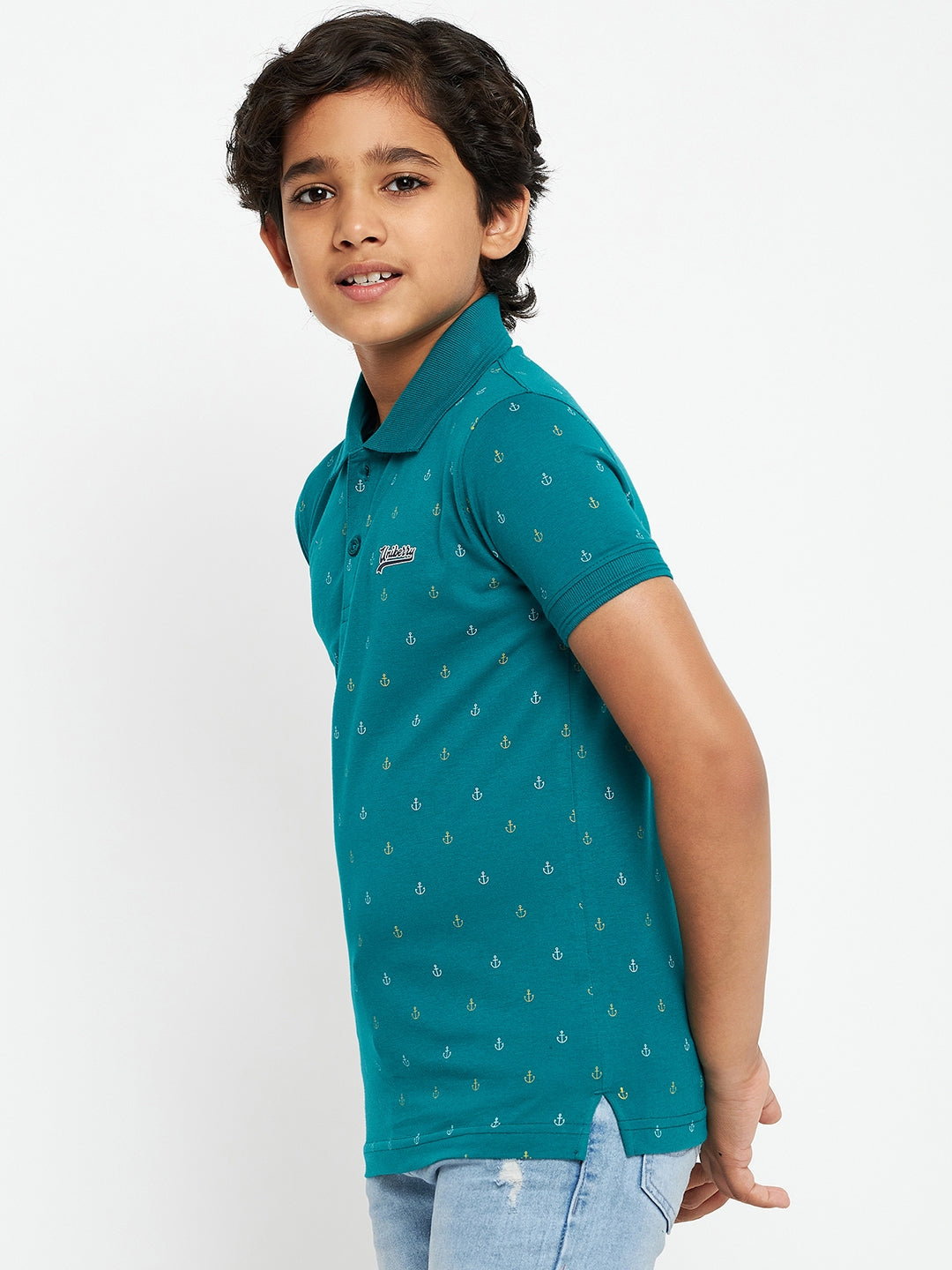 Junior Printed Polo T-Shirt