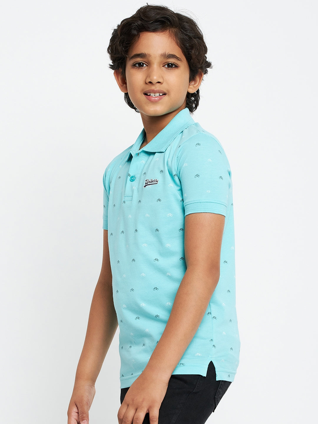 Junior Printed Polo T-Shirt
