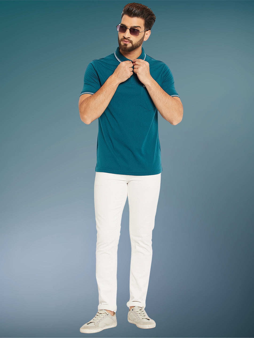 Men Premium Solid Polo