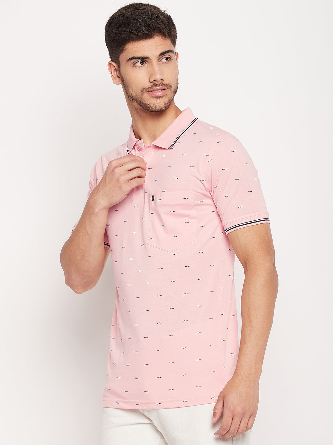 Men Printed Polo