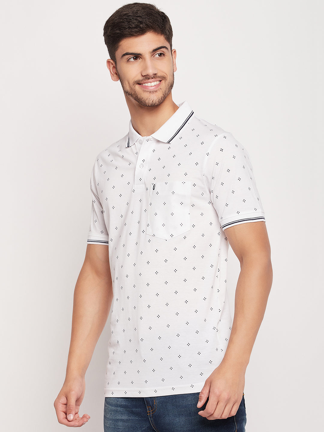 Men Printed Polo