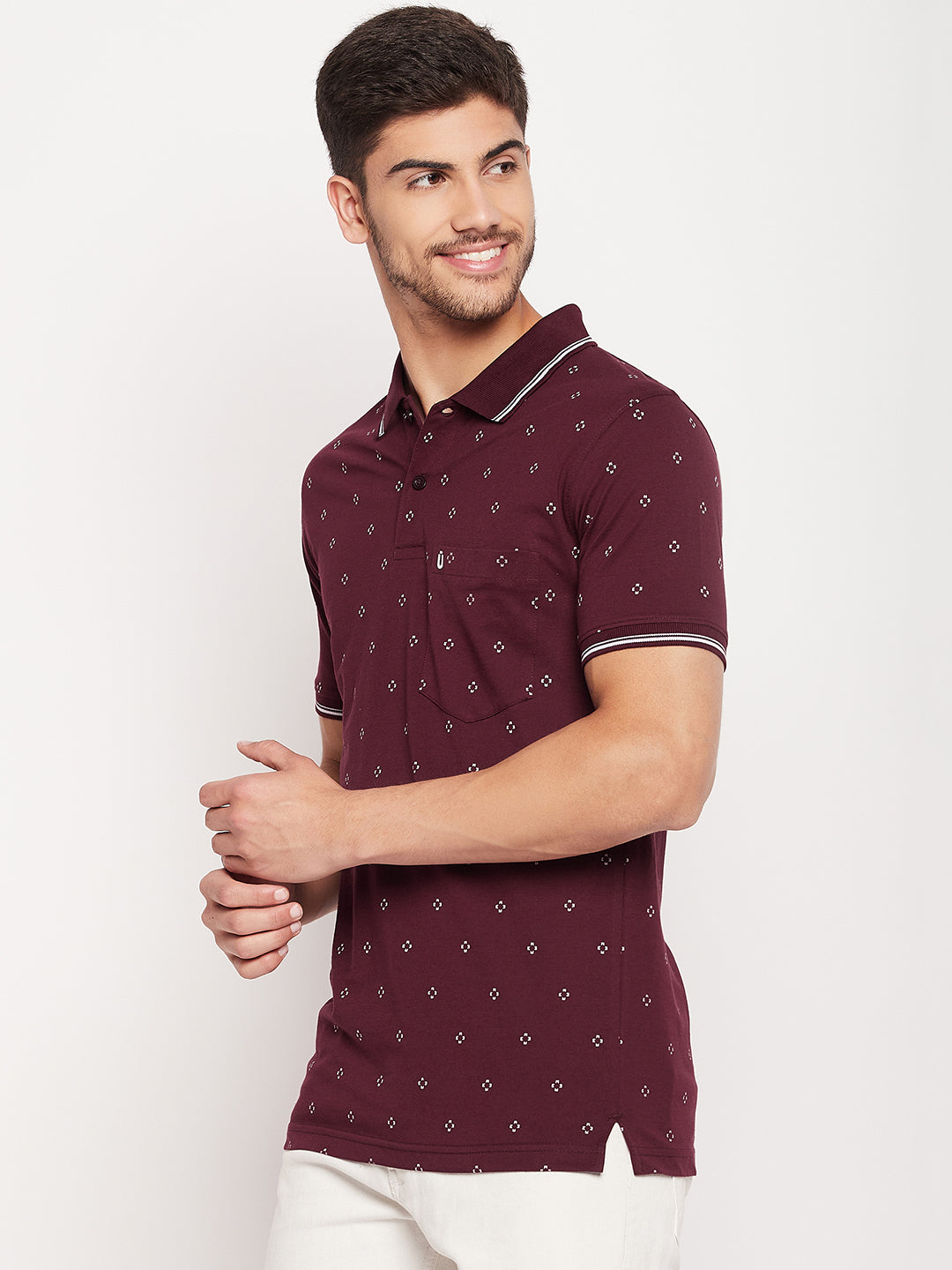 Men Printed Polo