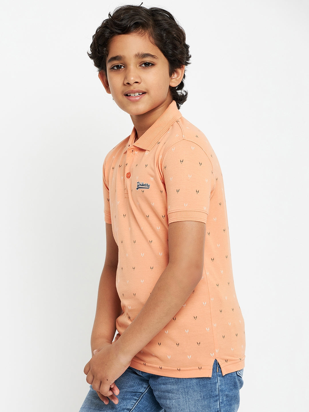 Junior Printed Polo T-Shirt