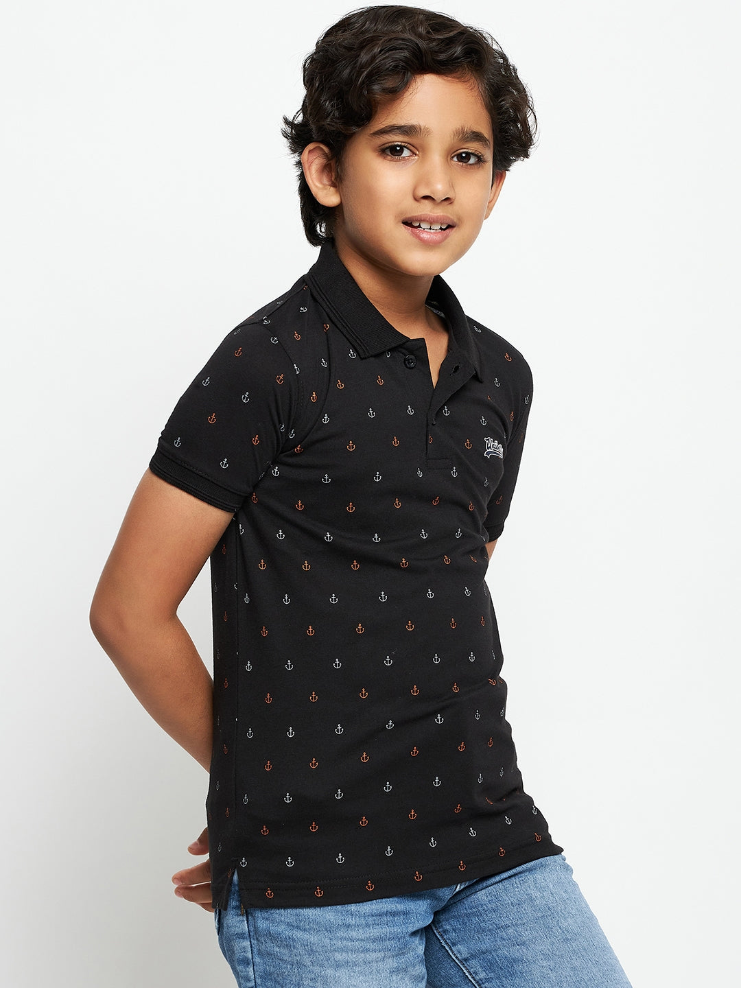 Junior Printed Polo T-Shirt