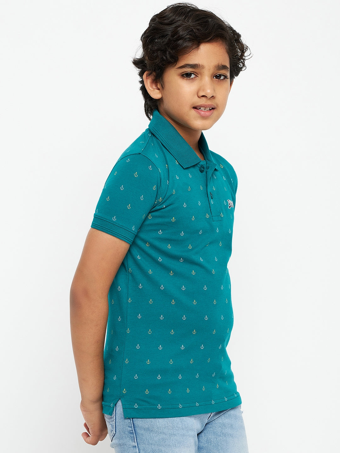 Junior Printed Polo T-Shirt