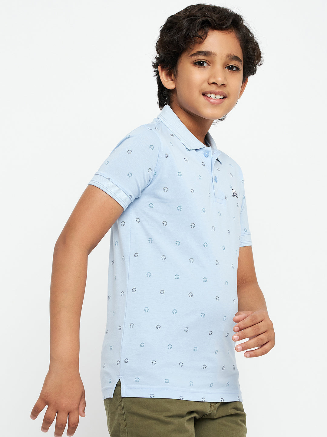 Junior Printed Polo T-Shirt
