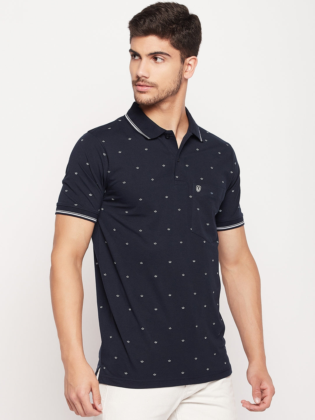 Men Printed Polo