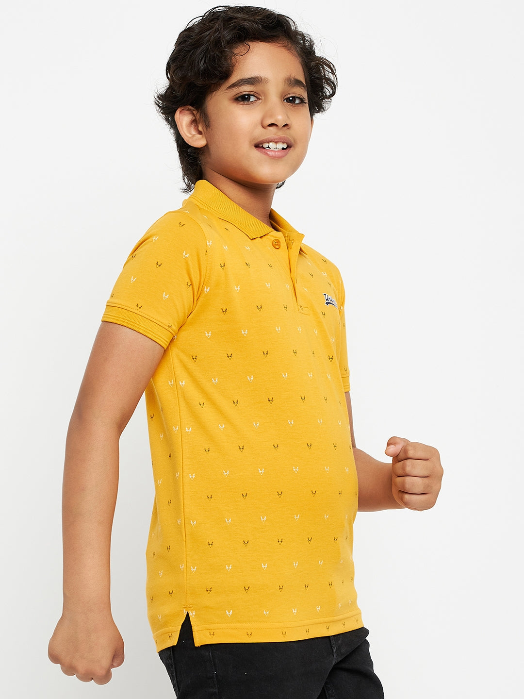 Junior Printed Polo T-Shirt