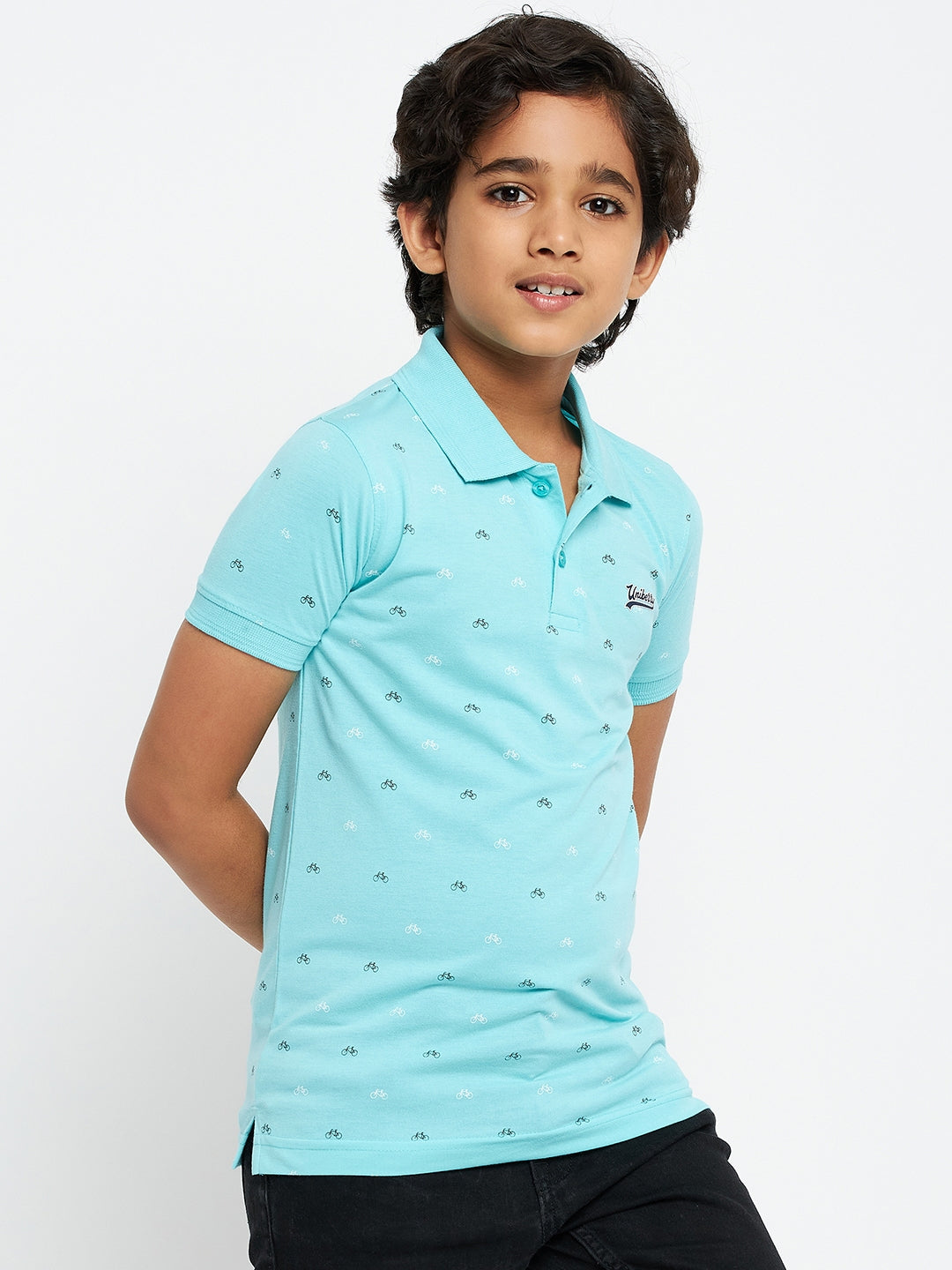 Junior Printed Polo T-Shirt