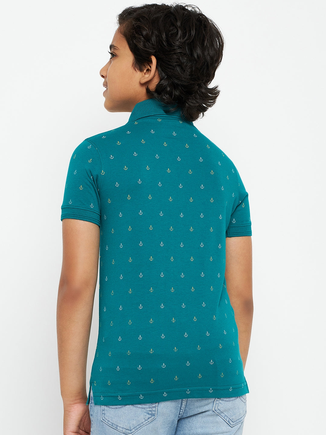 Junior Printed Polo T-Shirt