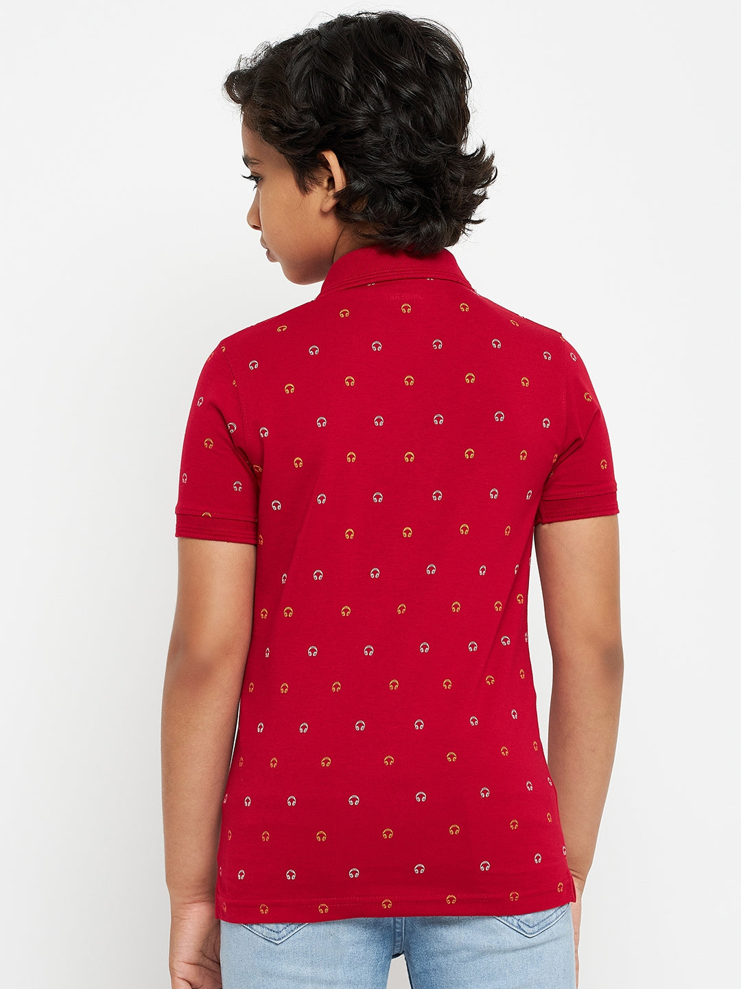 Junior Printed Polo T-Shirt