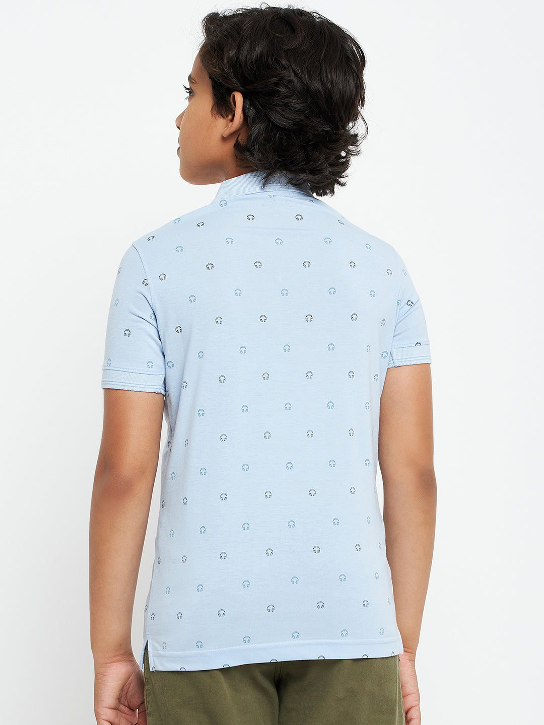 Junior Printed Polo T-Shirt