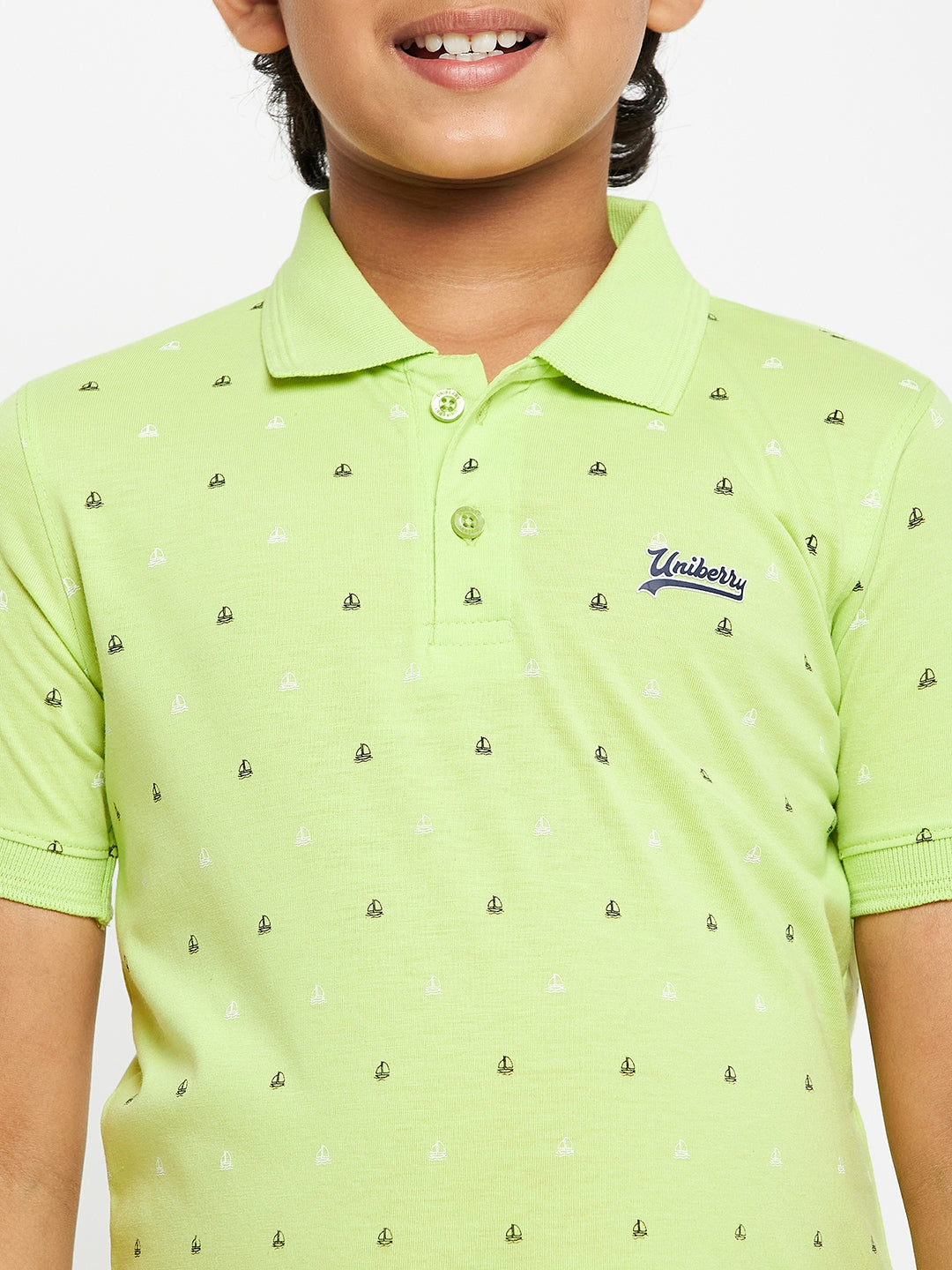 Junior Printed Polo T-Shirt