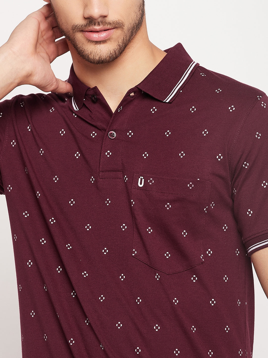 Men Printed Polo