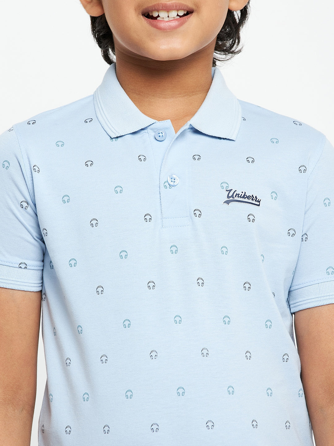 Junior Printed Polo T-Shirt