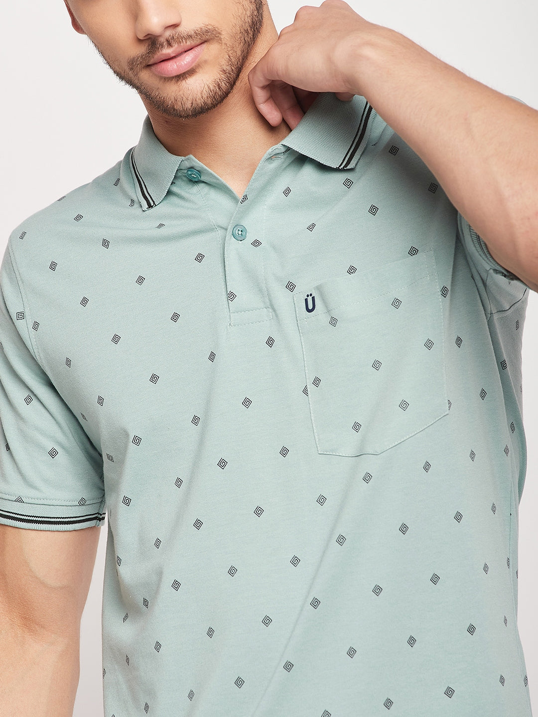 Men Printed Polo